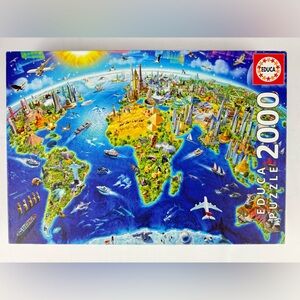 EDUCA 2000 Piece World Map Puzzle